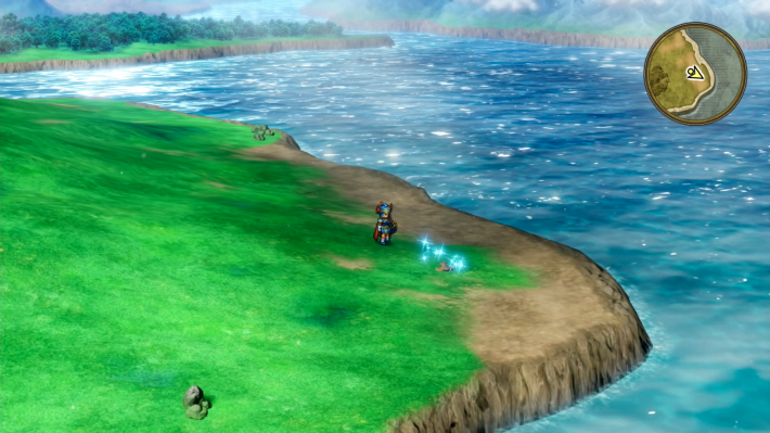 ドラクエ1リメイクの妖精の隠れ里の南東の海辺