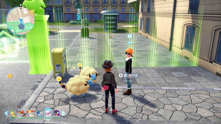 ポケモンZAの1番ワイルドゾーン北の入口でムームと会話