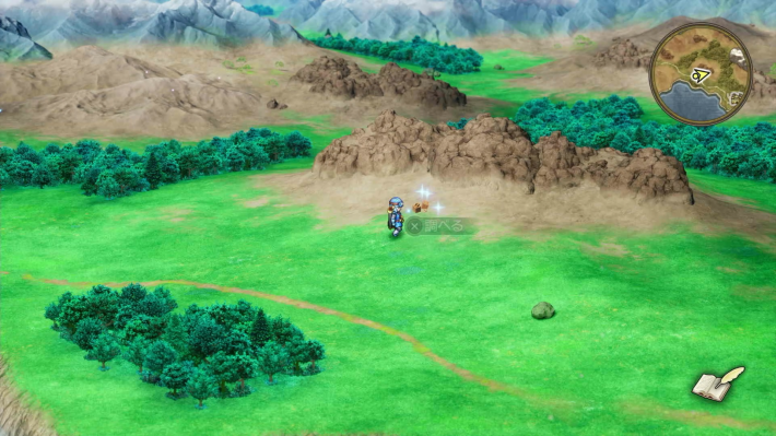 ドラクエ2リメイクのローレシア西 山の麓キラキラ