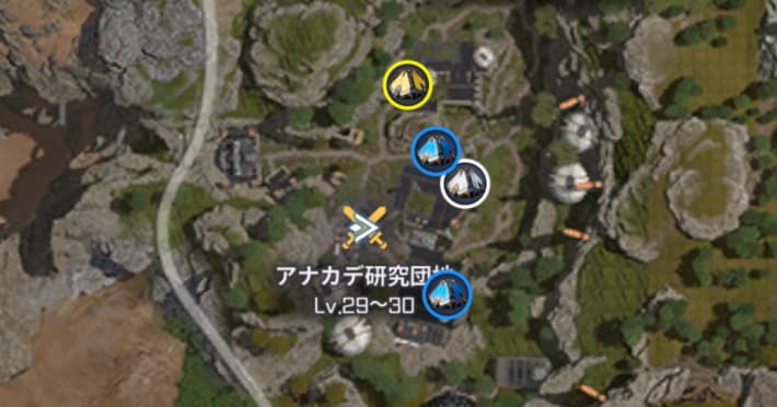 トレジャーカプセルの場所一覧の画像