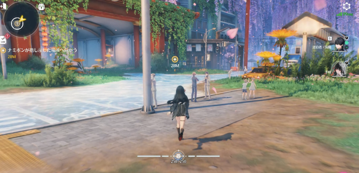 ナミポンが指し示した場所に向かう