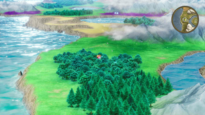 ドラクエ2リメイクのリムルダール 西 森の中キラキラ