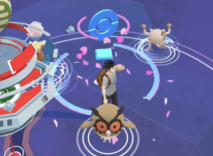 ルアーモジュール使用中のポケストップの画像