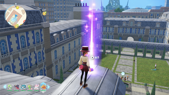 エトワール校の校舎の屋根の上