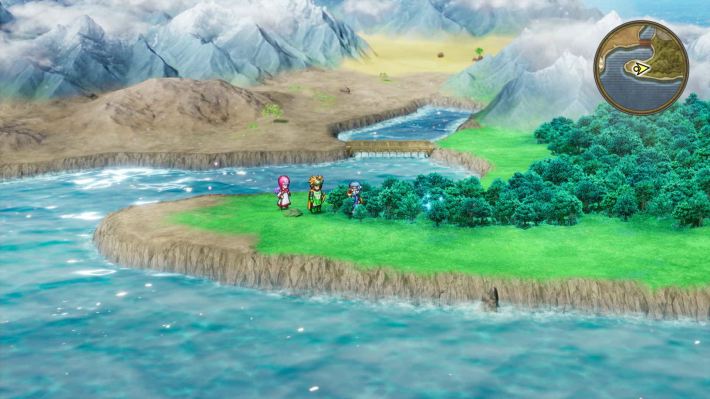 ドラクエ2リメイクのペルポイの町 南東 森の中キラキラ