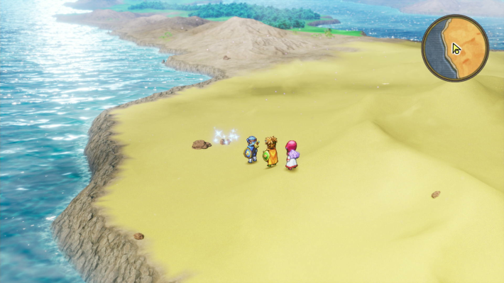 ドラクエ2リメイクのオアシス 西 砂漠キラキラ