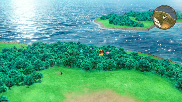 ドラクエ2リメイクのロトの洞窟 北 森の中キラキラ