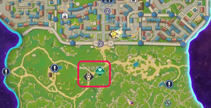 フィールドギミックの解き方の画像