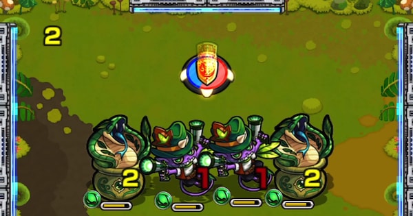回転パネルの赤を踏んで被ダメを抑える