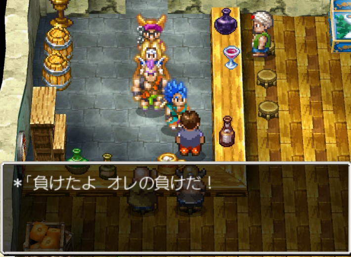 ドラクエ6の酒場の店主に変装したホック