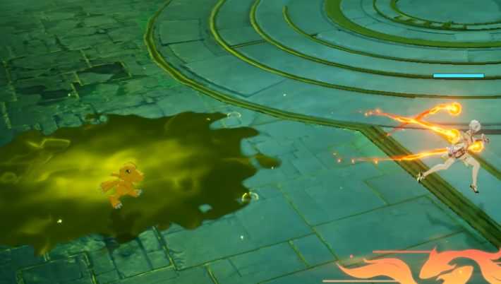 足元の毒爆発はダッシュで回避