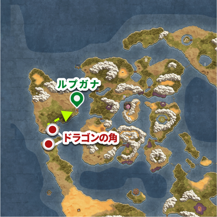 ドラクエ2リメイクのヒャダルコの巻物の入手場所マップ