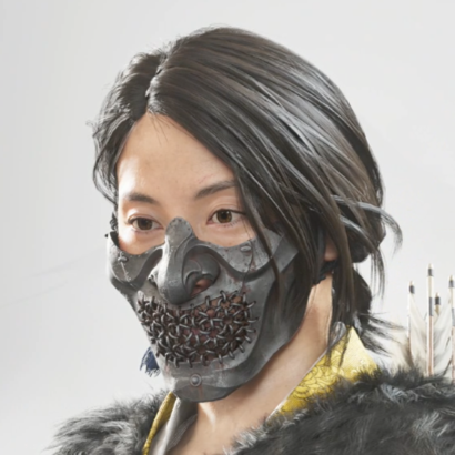 ゴーストオブヨウテイの箝口の面頬