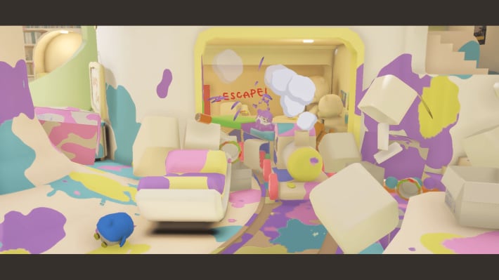 ゲーム内のきれいで広々とした部屋のスクリーンショット