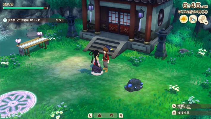 牧場物語 風のグランドバザールの雨占いのパワーがついている