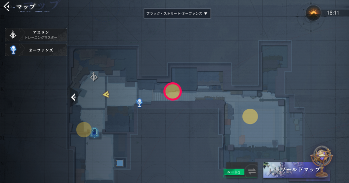 ヴィック・ブラザーフッドのエピソード7-1_マップ画像