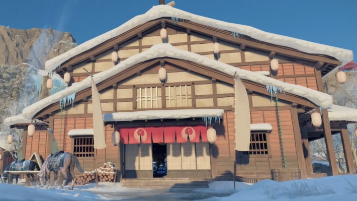 ゴーストオブヨウテイの建物に入る