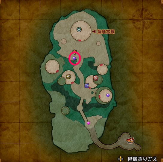 海底王国ムウレアの人魚の場所