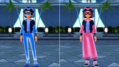 ホロモードセットX・Yを着用したキャラクター