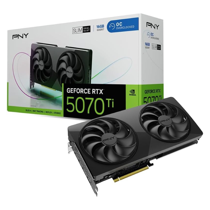 PNY GeForce RTX 5070 Ti OC SLIM 16GBの画像
