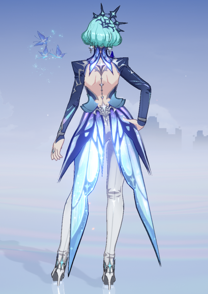 澄み渡る蛍煙の背面画像