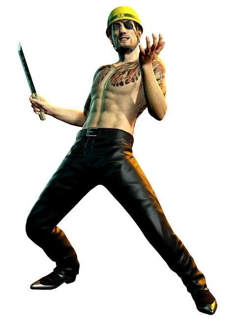 元東城会直系真島組組長 真島吾朗の全身イラスト