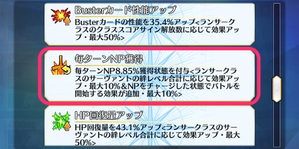 NP関連のグランドスコアも確認