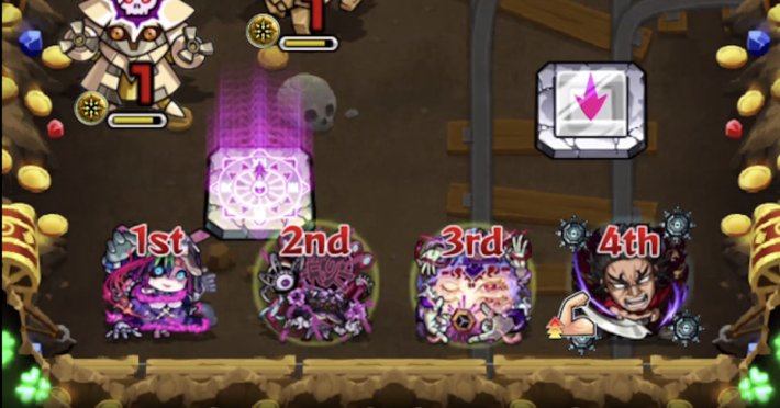 運極でアンチ魔法陣を持つキャラを編成