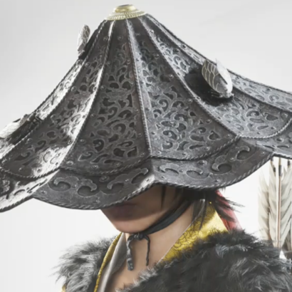 ゴーストオブヨウテイの黒の南蛮笠