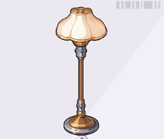 無地のフロアランプ