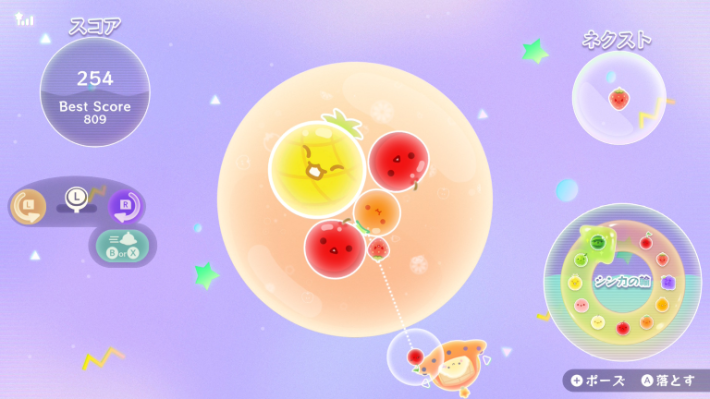 【先行プレイレビュー】『スイカゲーム ぷらねっと』さまざまなシンカを遂げて新感覚パズルゲームになった！の画像