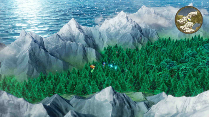 ドラクエ2リメイクの夢見の湖 東北山脈の間キラキラ