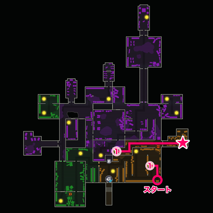 フラダリラボのマップ