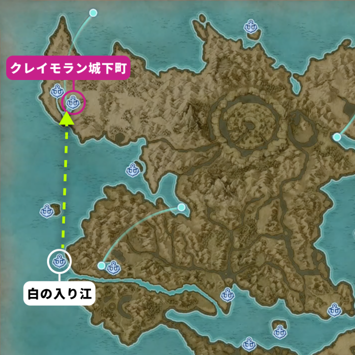 ドラクエ11Sのクレイモラン城下町の場所