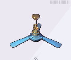 ブルーウィングの金属製シーリングファン