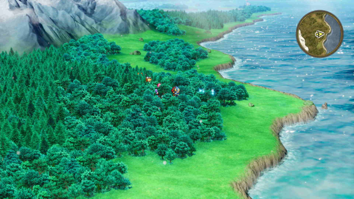 ドラクエ2リメイクのローレシア 南東 山の先キラキラ