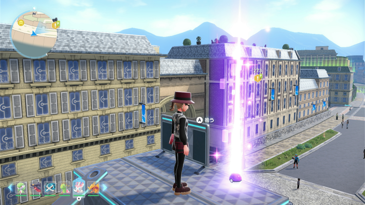 ポケモン研究所西のアスレチック上部