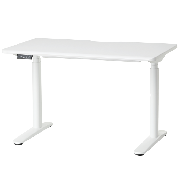 Pixio、ブランド初の電動昇降ゲーミングデスクを11月12日予約開始。奥行き70cmのオールホワイトデザイン、10%OFFセールもの画像