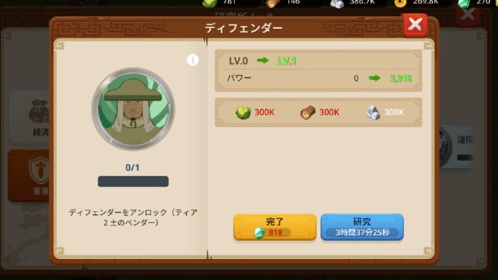 ベンダーのティア
