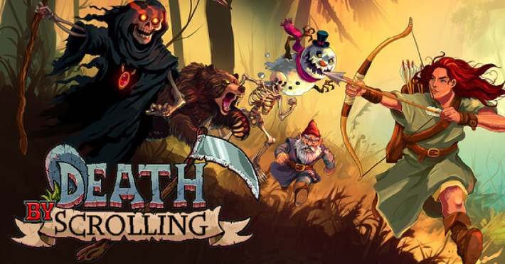 ローグライク縦スクロールRPG『Death by Scrolling』本日10月28日（火）発売！死神の襲撃から逃れつつ三途の川の通行料を稼げの画像