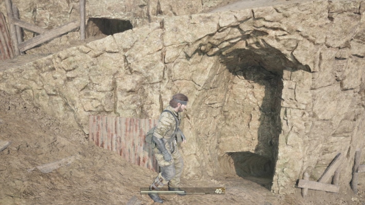 メタルギアデルタのクラスノゴリエ山腹の洞窟