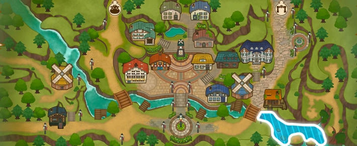 牧場物語 風のグランドバザールの町の東