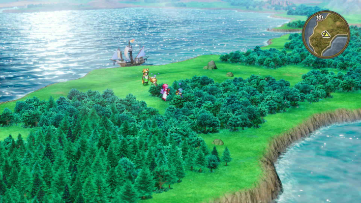 ドラクエ2リメイクのローレシア 南の島 森の中キラキラ