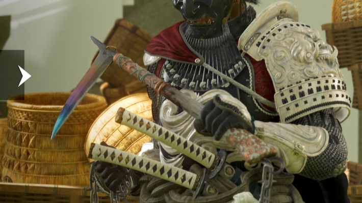 ゴーストオブヨウテイの光輝の鎖鎌