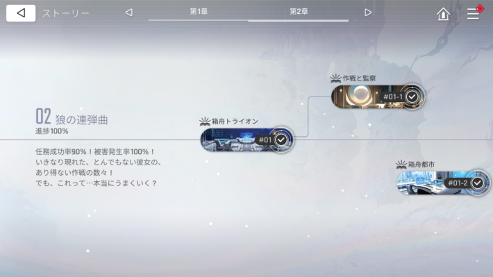 任務（メインストーリー）の進め方の画像