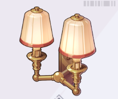 菱形2灯銅製壁掛けランプ