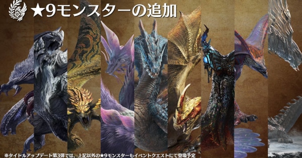 モンハンワイルズの歴戦星9モンスター