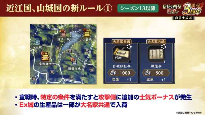 近江国・山城国の新ルール①