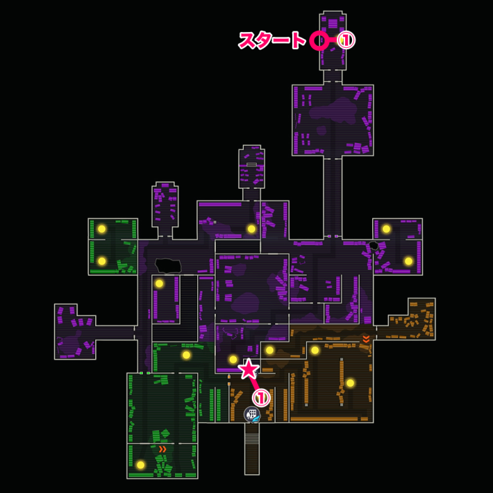 フラダリラボのマップ