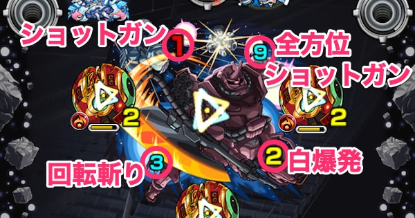ザクのボス戦攻撃パターン